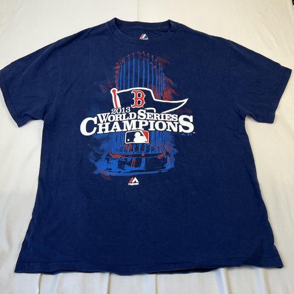 Majestic Other - Majestic Boston Red Sox 2013 World Series Champions T-Shirt Navy Blue Mens Large